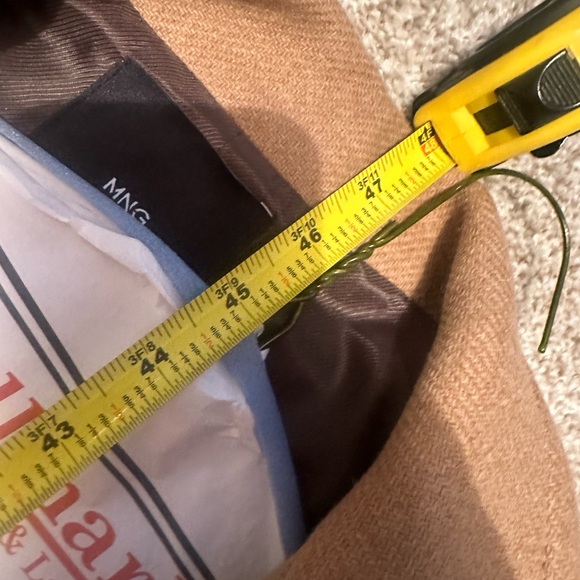 Mango: Brown Woolen Coat with Belt (barely worn) - Picture 6 of 7